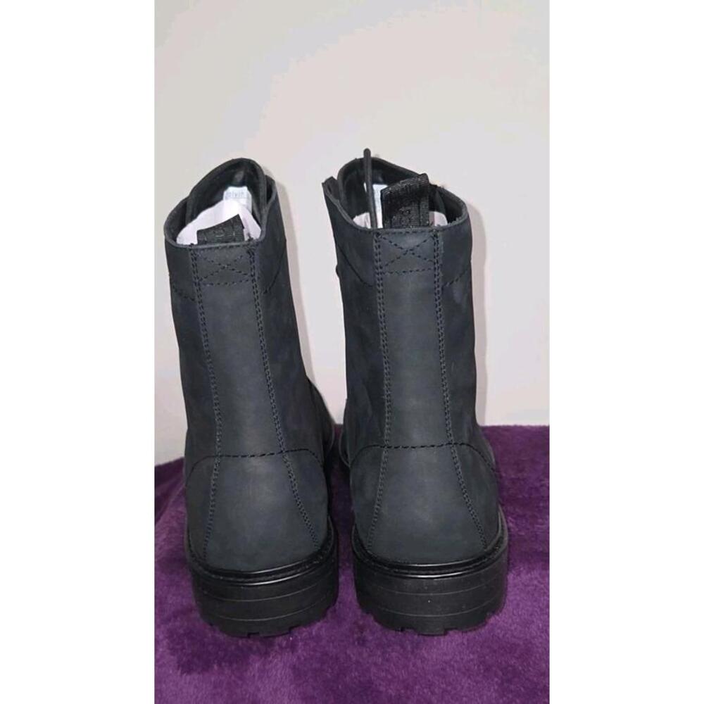 Men's Calvin Klein Lorenzo Lace Up Boots With Leather Upper Size 12 Black - Picture 5 of 9